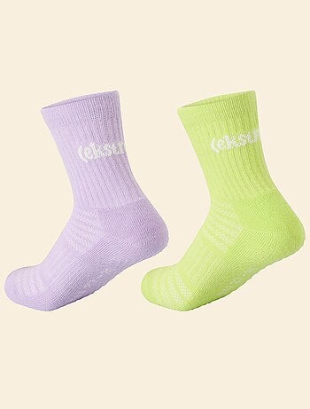 Lot de 2 paires de chaussettes anti-dérapantes - (ekstract)