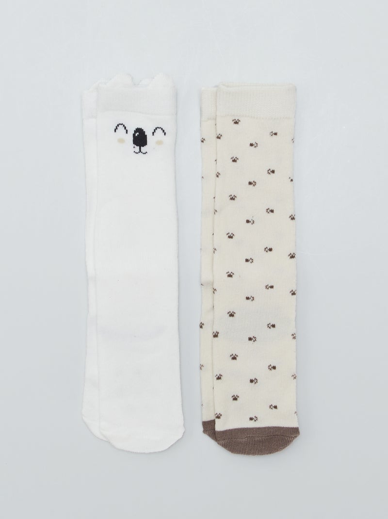 Lot de 2 paires de chaussettes antidérapantes KOALA - Kiabi