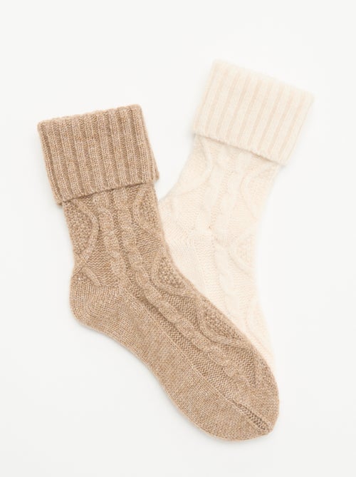 Lot de 2 paires de chaussettes - Kiabi Lot de 2 paires de chaussettes - Kiabi