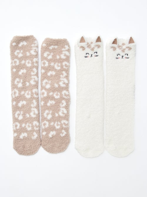 Lot de 2 paires de chaussettes chaudes - Kiabi