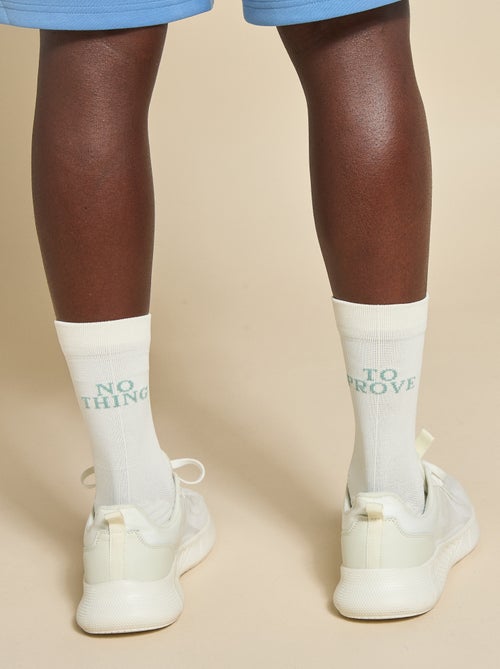 Lot de 2 paires de chaussettes (ekstract) compressives animées - Kiabi