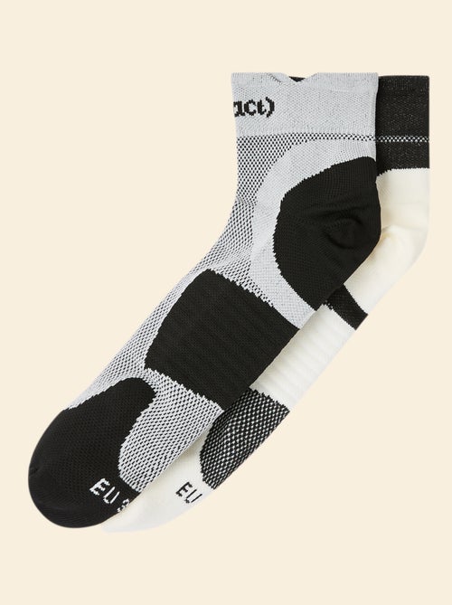 Lot de 2 paires de chaussettes (ekstract) compressives en coton - Kiabi