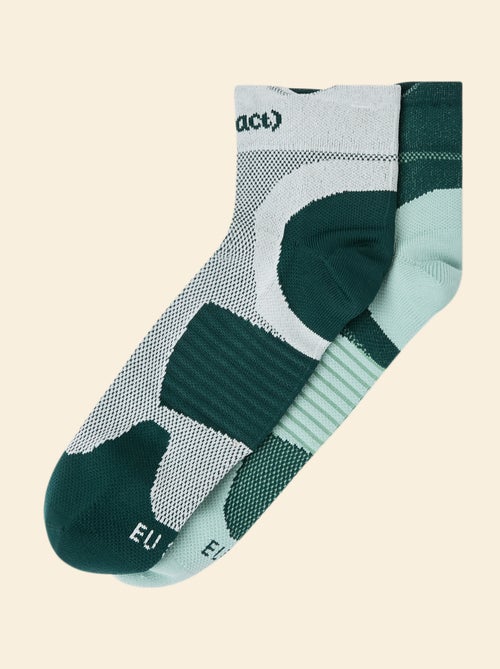 Lot de 2 paires de chaussettes (ekstract) compressives en coton - Kiabi