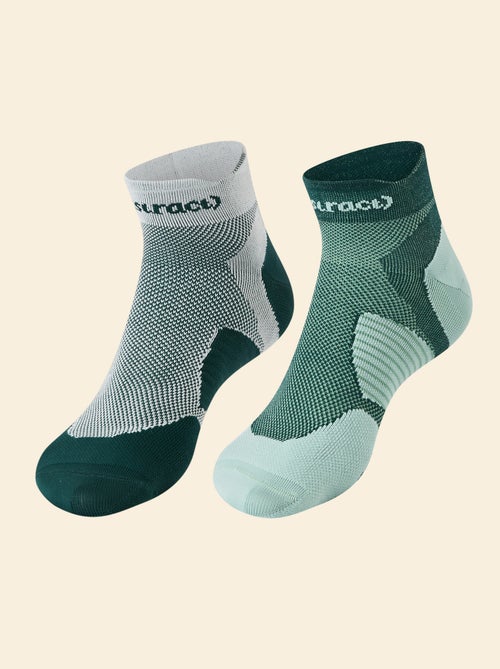 Lot de 2 paires de chaussettes (ekstract) compressives en coton - Kiabi