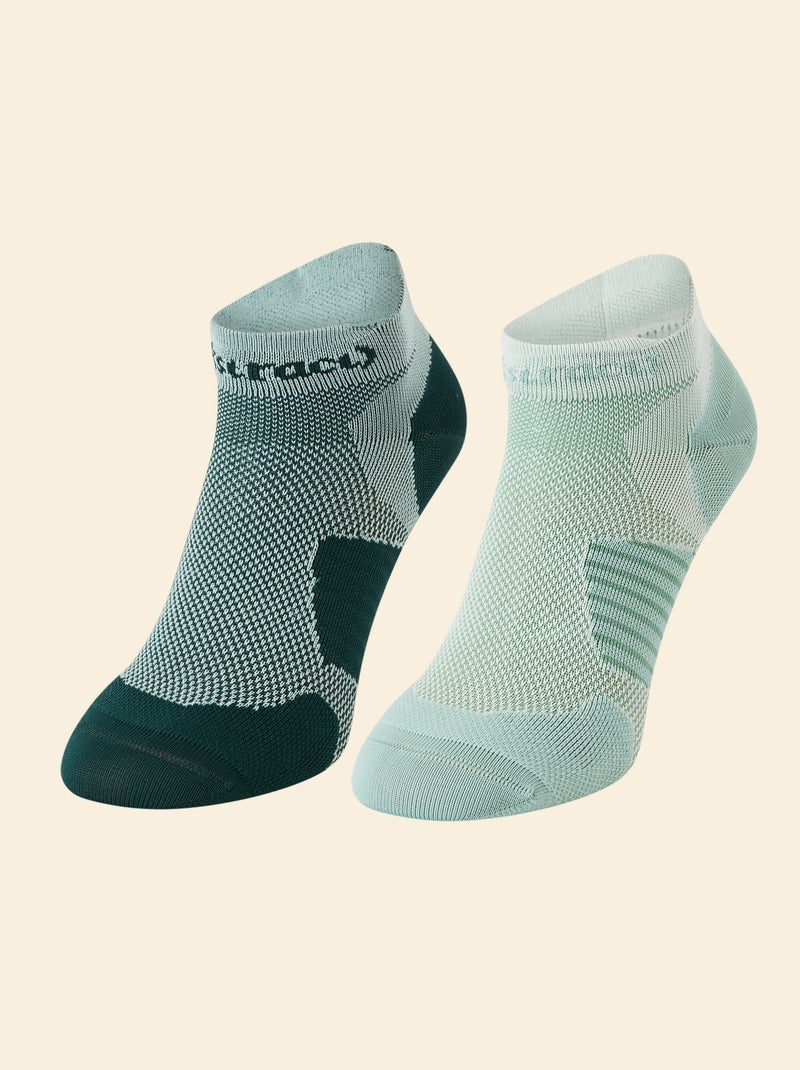 Lot de 2 paires de chaussettes (ekstract) compressives Vert - Kiabi