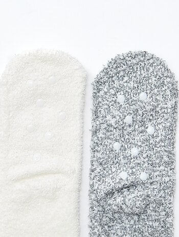 Lot de 2 paires de chaussettes fantaisie