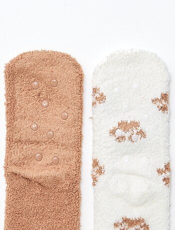 Lot de 2 paires de chaussettes fantaisie