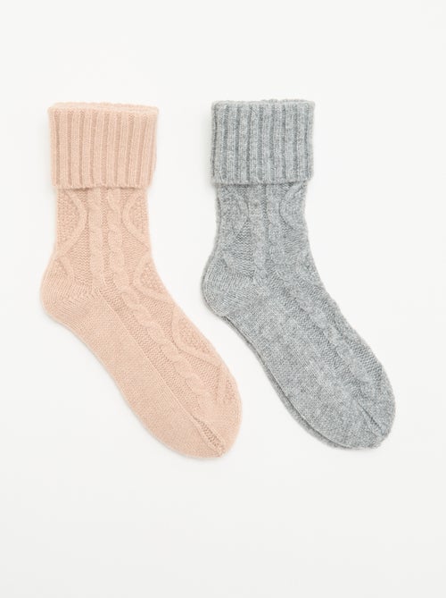 Lot de 2 paires de chaussettes - Kiabi Lot de 2 paires de chaussettes - Kiabi