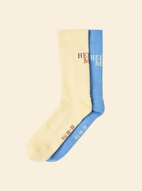 Lot de 2 paires de chaussettes hautes (ekstract) compressives unie - Kiabi