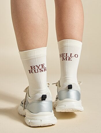 Lot de 2 paires de chaussettes hautes (ekstract) compressives unie