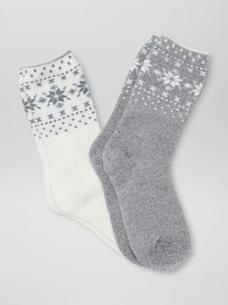 Lot de 2 paires de chaussettes isolantes