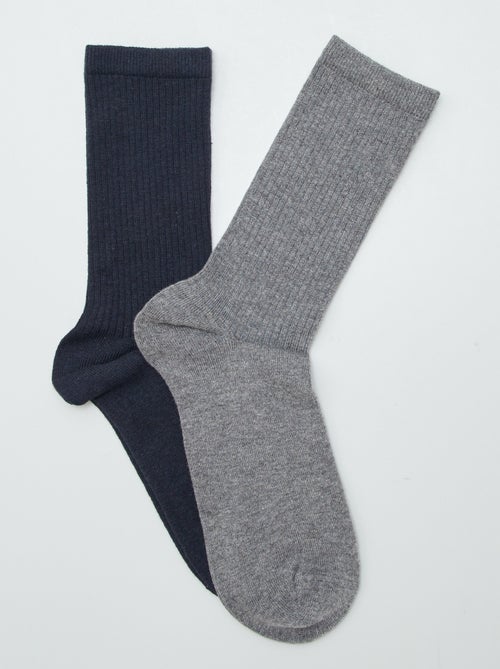 Lot de 2 paires de chaussettes - Kiabi