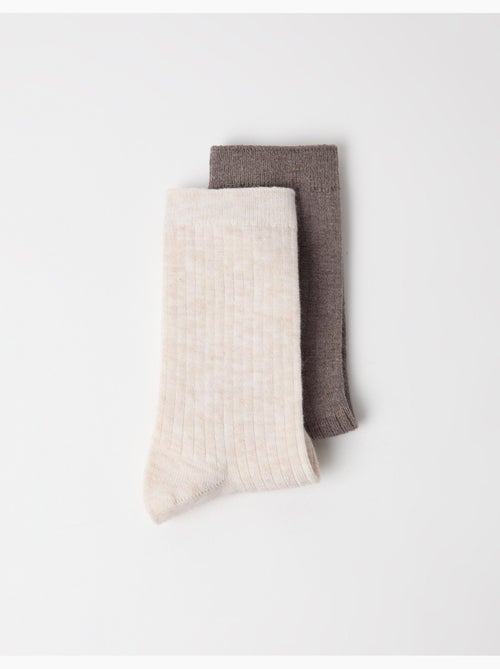 Lot de 2 paires de chaussettes, mo fashion - Kiabi