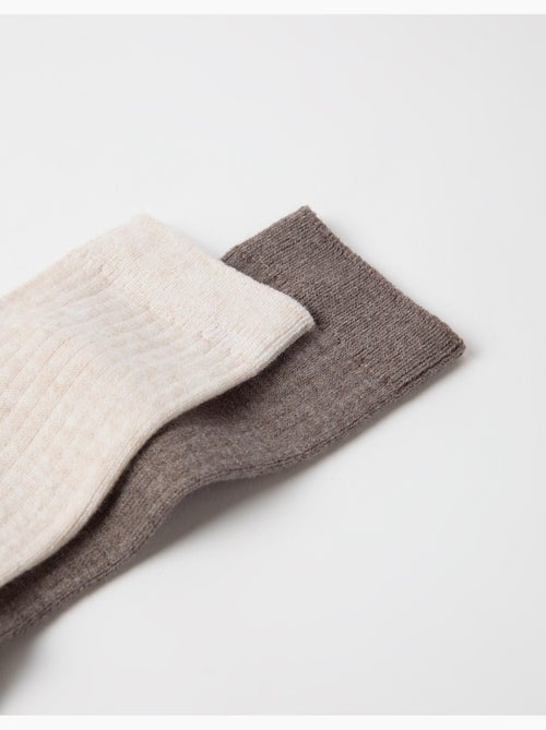 Lot de 2 paires de chaussettes, mo fashion - Kiabi