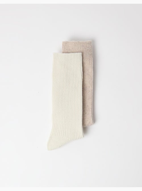 Lot de 2 paires de chaussettes, mo fashion - Kiabi