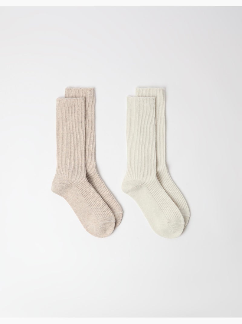 Lot de 2 paires de chaussettes, mo fashion Rose - Kiabi