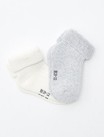 Lot de 2 paires de chaussettes naissance