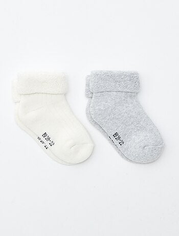 Lot de 2 paires de chaussettes naissance