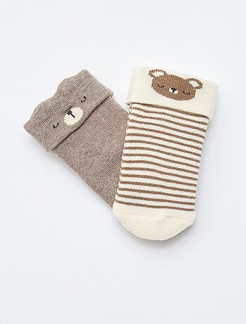 Lot de 2 paires de chaussettes naissance