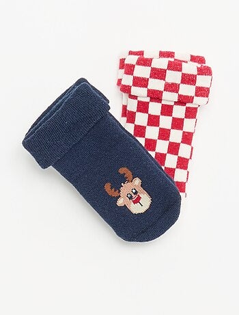 Lot de 2 paires de chaussettes naissance