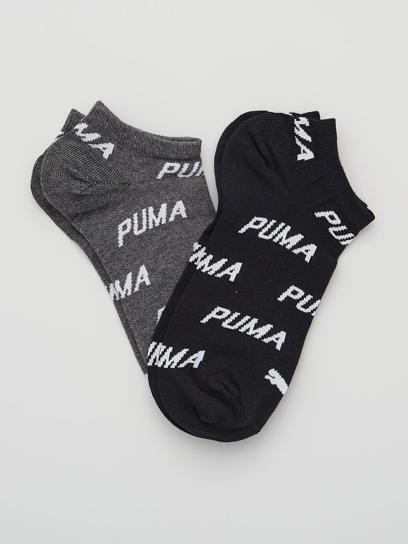 Lot de 2 paires de chaussettes 'Puma' gris/noir - Kiabi