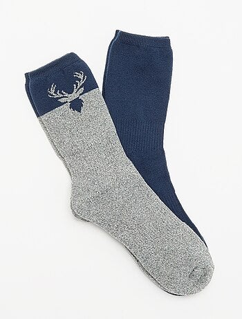 Lot de 2 paires de chaussettes thermiques