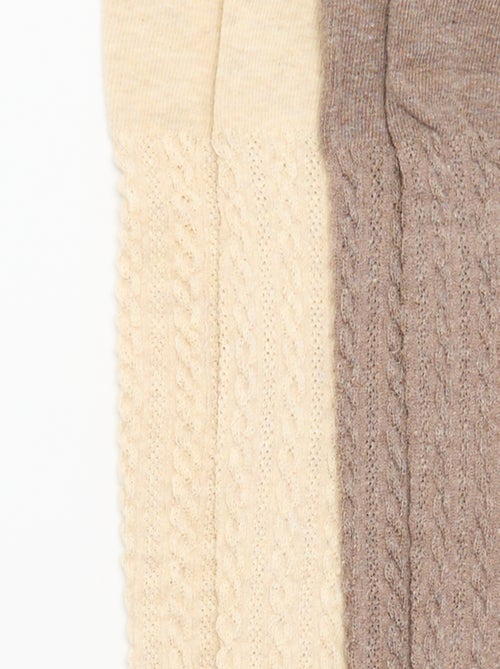 Lot de 2 paires de collants - Kiabi