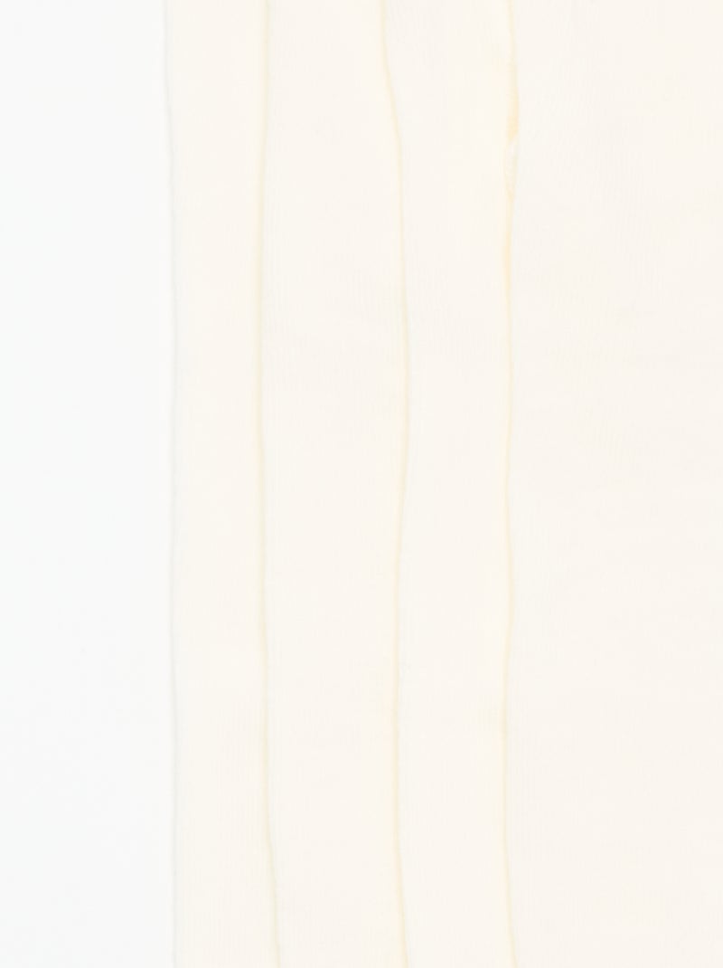 Lot de 2 paires de collants Blanc - Kiabi