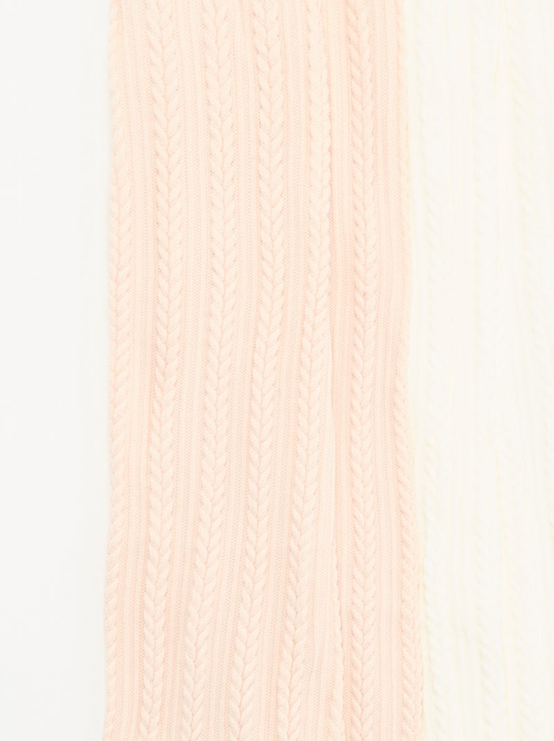 Lot de 2 paires de collants Blanc - Kiabi