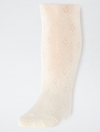 Lot de 2 paires de collants chauds pointelle