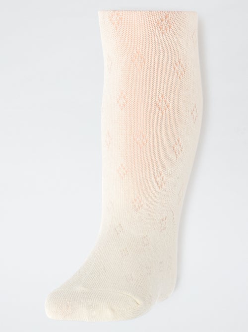 Lot de 2 paires de collants chauds pointelle - Kiabi