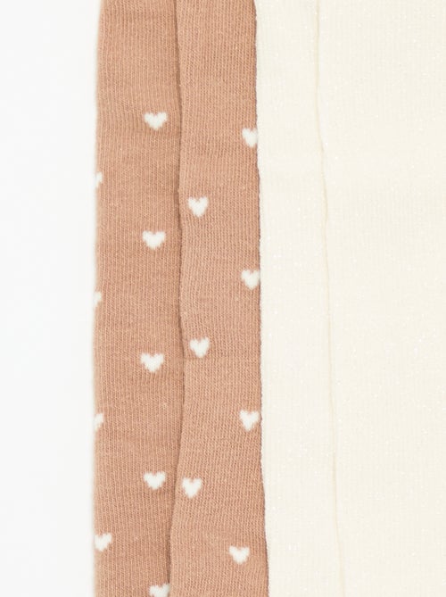 Lot de 2 paires de collants fantaisie - Kiabi