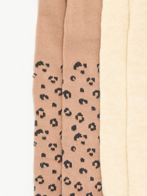 Lot de 2 paires de collants fantaisie - Kiabi