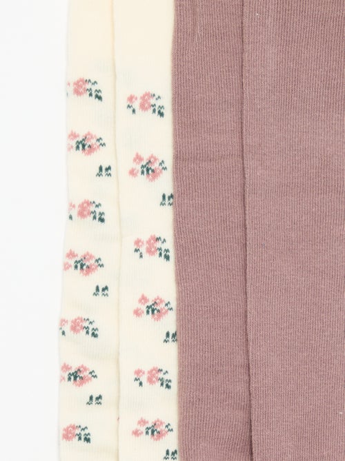 Lot de 2 paires de collants fantaisie - Kiabi