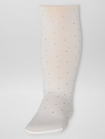 Lot de 2 paires de collants légers fantaisie