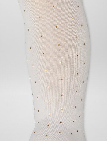 Lot de 2 paires de collants légers fantaisie