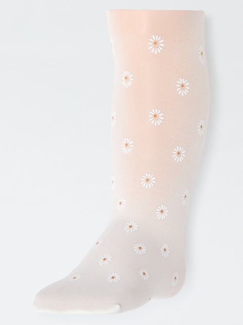 Lot de 2 paires de collants légers fantaisie - Kiabi