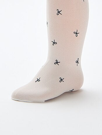 Lot de 2 paires de collants légers fantaisie