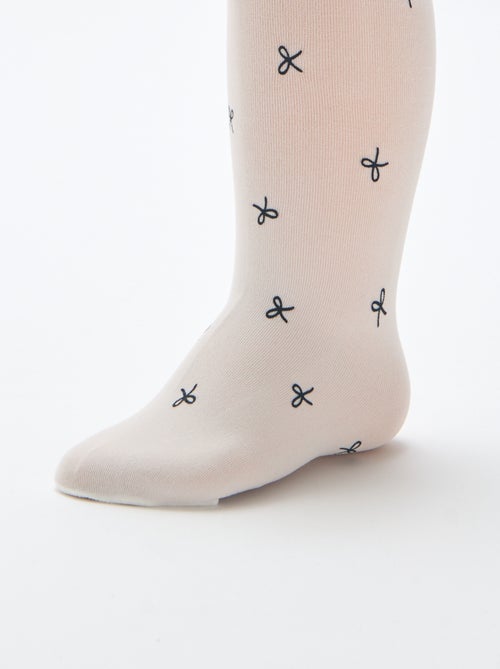 Lot de 2 paires de collants légers fantaisie - Kiabi