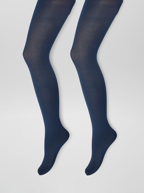 Lot de 2 paires de collants opaques - Kiabi