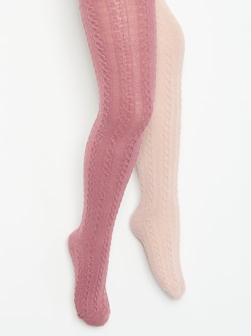 Lot de 2 paires de collants - Kiabi