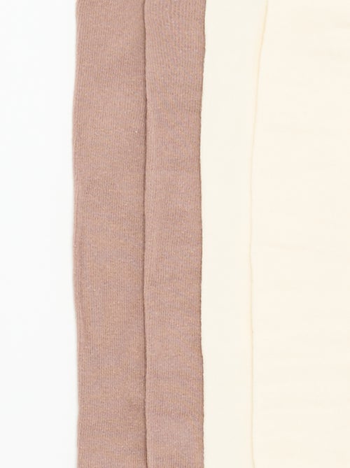 Lot de 2 paires de collants unies - Kiabi