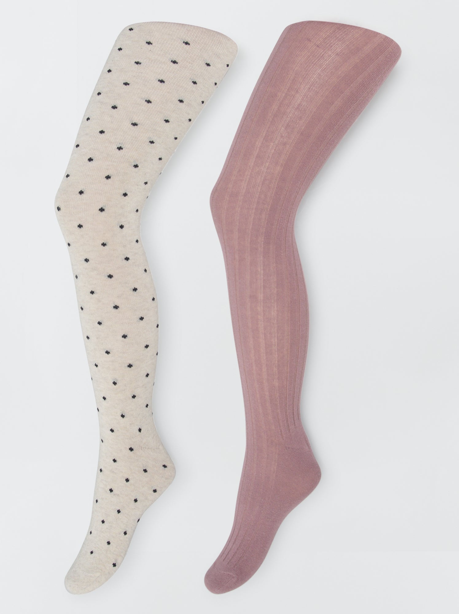 Lot De 2 Paires De Collants Rayés Halloween - Noir/Violet & Noir/Orange | Pour Costume, Fête, Cosplay Ou Noël - 10