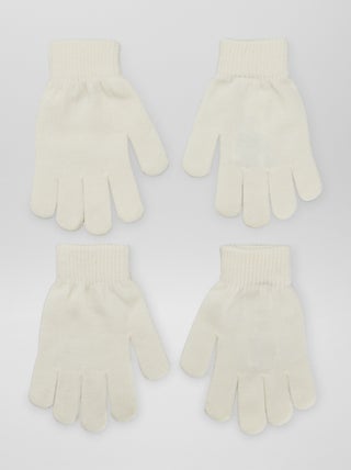 Lot de 2 paires de gants