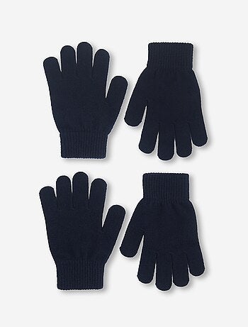 Lot de 2 paires de gants en maille