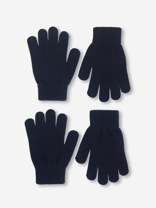 Lot de 2 paires de gants en maille - Kiabi Lot de 2 paires de gants en maille - Kiabi
