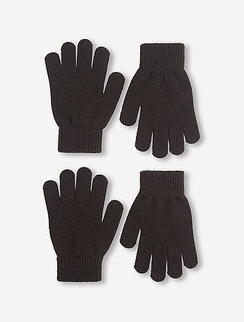 Lot de 2 paires de gants en maille