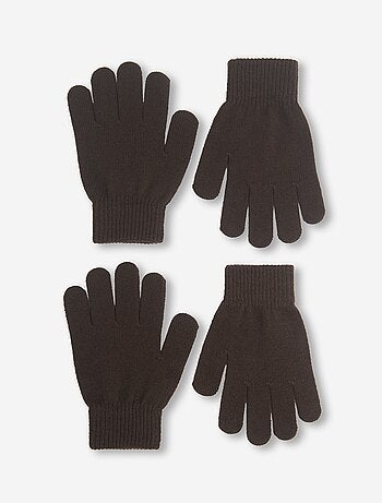 Lot de 2 paires de gants en maille
