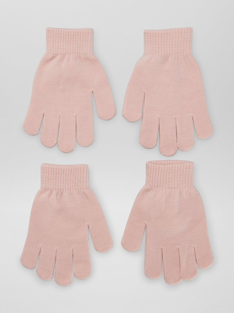 Lot de 2 paires de gants ROSE - Kiabi