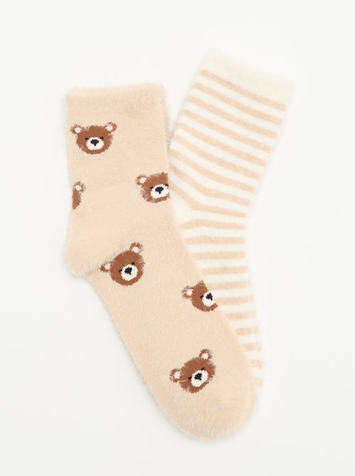 Lot de 2 paires de mi-chaussettes - Kiabi Lot de 2 paires de mi-chaussettes - Kiabi